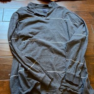 Striped Grey Unisex Polo/collared shirt!